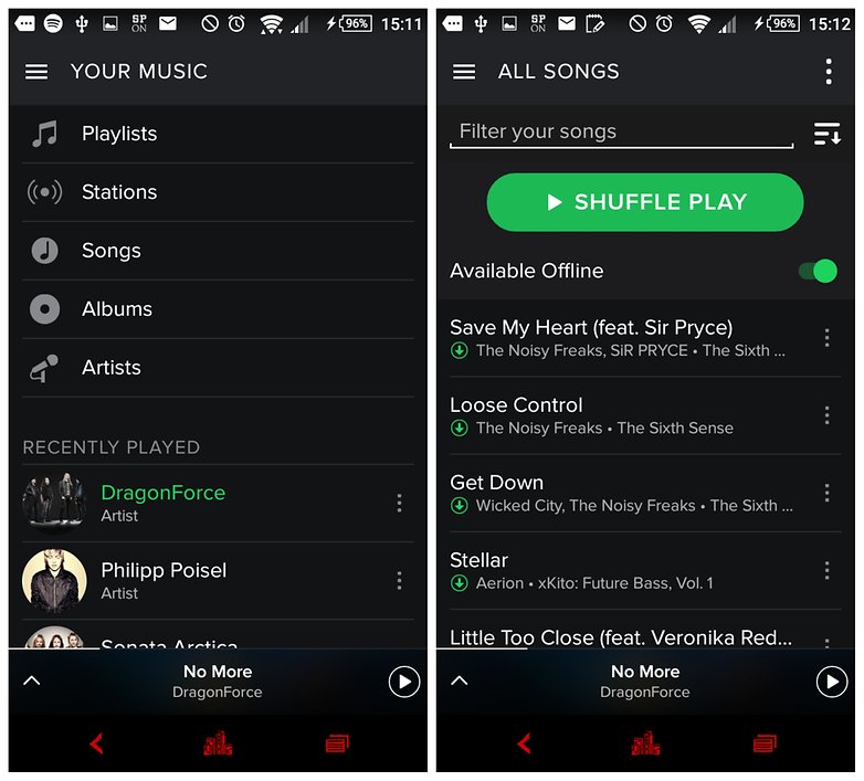Spotify app blue screen android emulator