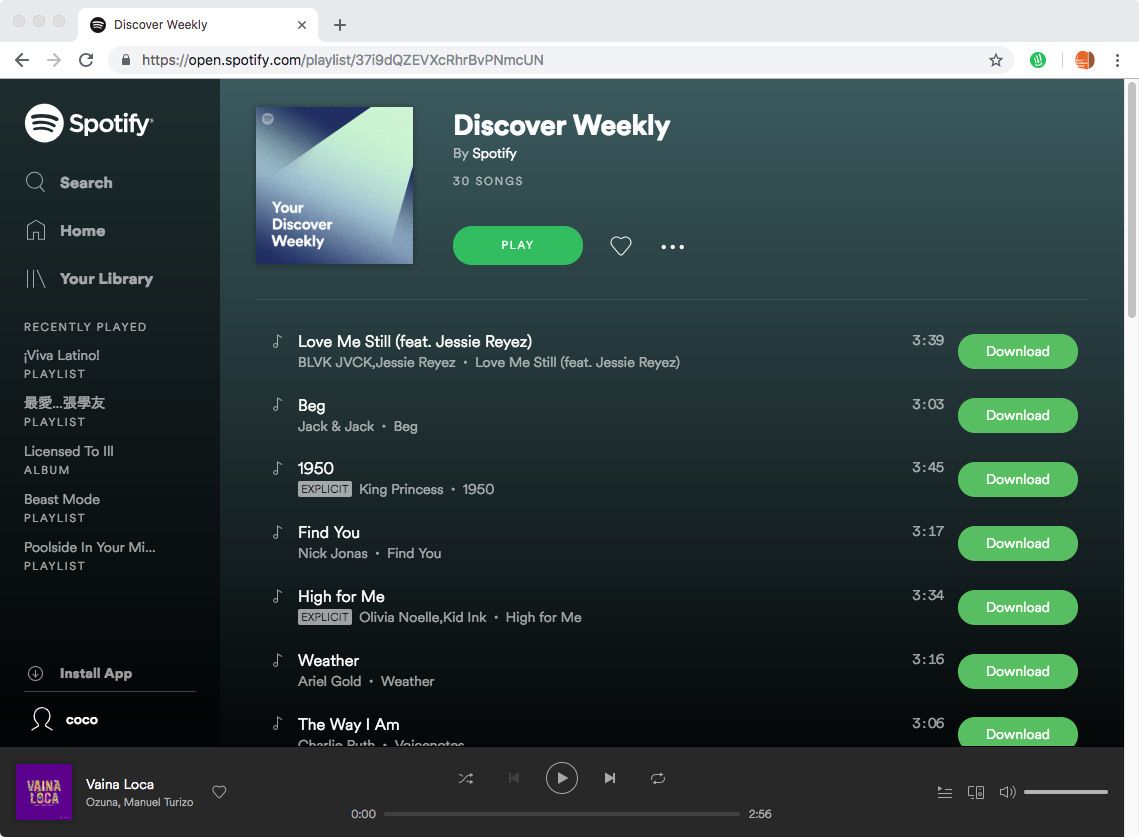 Chrome extension to download spotify songs download